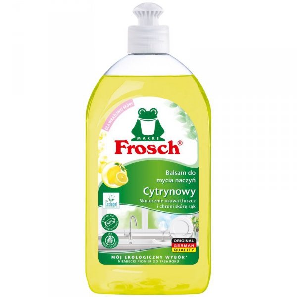 Płyn do mycia naczyń cytrynowy balsam, FROSCH, 500 ml