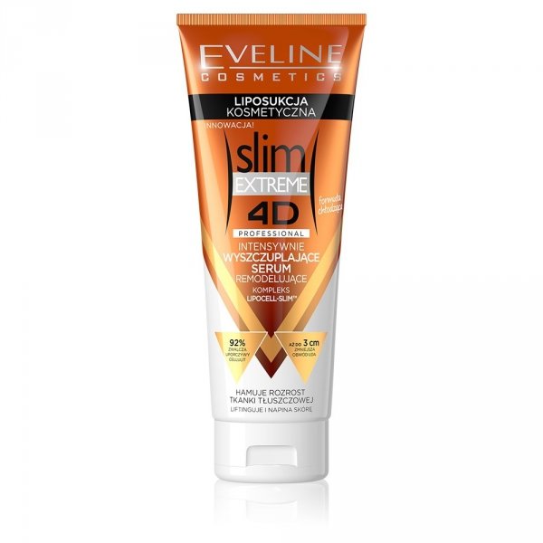 EVELINE Slim Extreme 4D Intensywnie wyszczuplające serum remodelujące - Liposukcja Kosmetyczna 250 ml