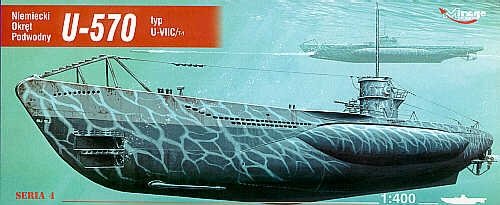 Mirage 40411 1/400 U-570 typ U-VIIC Turm I niemiecki okręt podwodny