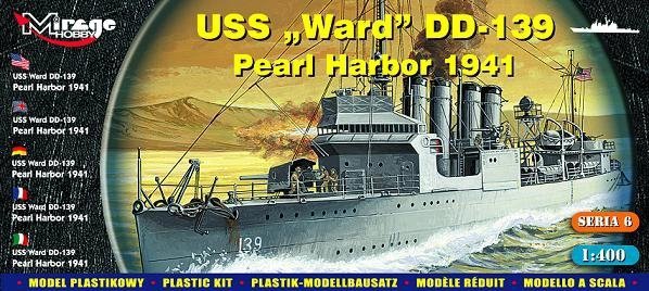 Mirage 40601 1/400 USS Ward DD-139 'Pearl Harbor 1941'  [Amerykański Niszczyciel II WŚ]