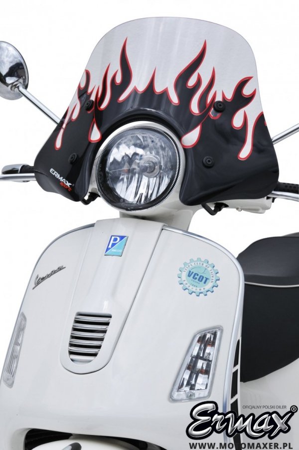 Szyba ERMAX SCOOTER MINI SPORTIVO 40 cm VESPA LX 50 / 125 / 250 ccm 2009 - 2019