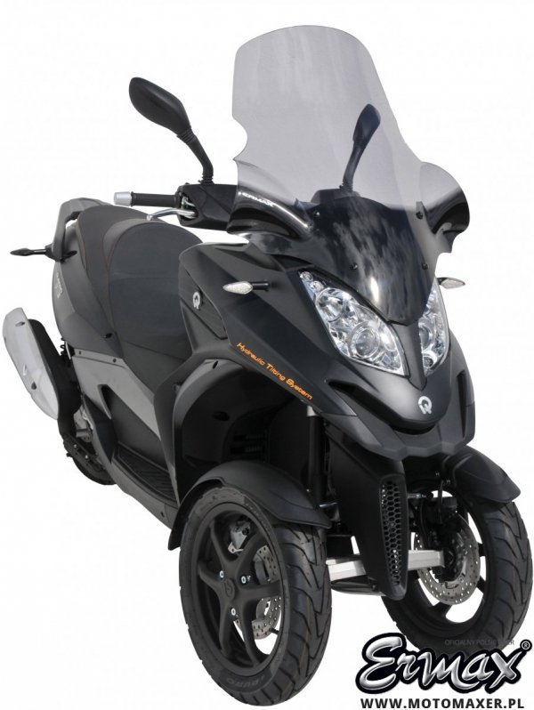 Szyba ERMAX SCOOTER HIGH 80 cm z osłonami na ręce Quadro QV3 2012 - 2017
