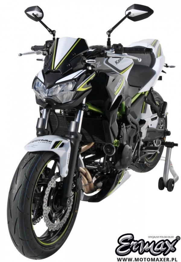 Szyba / owiewka ERMAX NOSE FAIRING 23,5 cm Kawasaki Z650 2020 - 2025