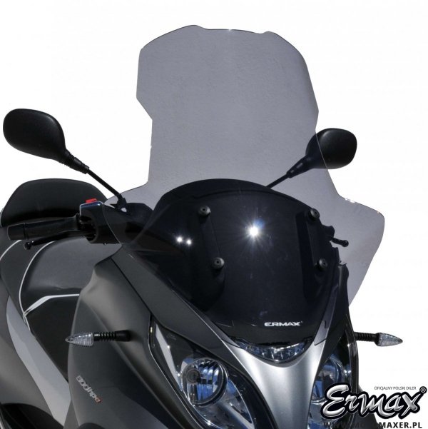 Szyba ERMAX SCOOTER HIGH 70 cm z osłonami na ręce Piaggio MP3 HPE 350 / 500 SPORT 2018 - 2022