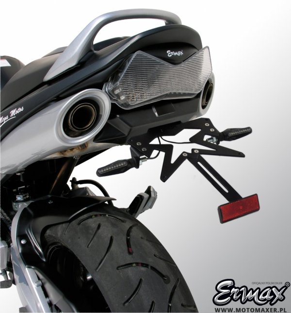 Uchwyt tablicy rejestracyjnej ERMAX PLATE HOLDER + lampa LED Z750 Suzuki GSR 600 2006 - 2011