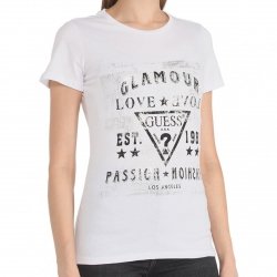Guess t-shirt koszulka damska biała W3RI62JA900-G011