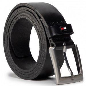 Tommy Hilfiger męski pasek skórzany czarny AM0AM05878