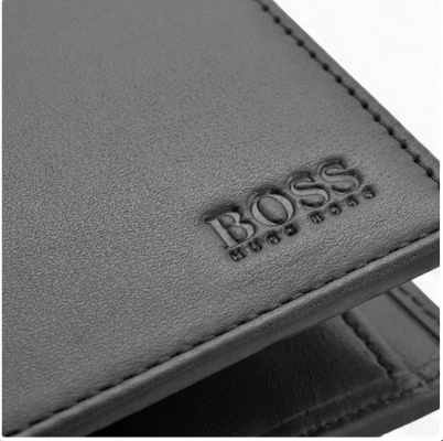 Hugo Boss portfel męski skórzany czarny Asolo