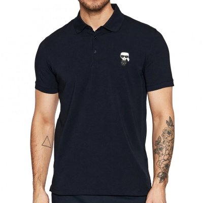Karl Lagerfeld koszulka polo męska granatowa 745022-500221