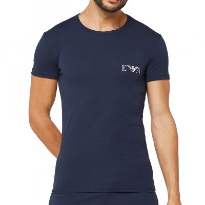Emporio Armani t-shirt koszulka męska granat i niebieski 2-pack 111670-3R715-50336