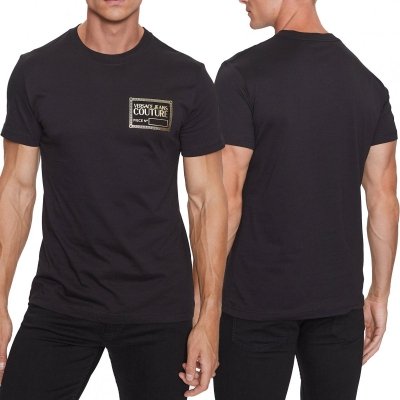 Versace Jeans Couture t-shirt męski czarny 75GAHT12-75U8600