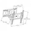 UCHWYT DO TV LED/LCD 23-46 35KG AR-77 ART reg. pion/poziom 51cm