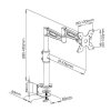 Techly ICA-LCD 502BK uchwyt / stojak do monitorów 68,6 cm (27) Biurko Czarny