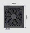 GEMBIRD ZASILACZ KOMPUTEROWY FORNAX POWER 1000W 80+ GOLD ATX, 1000W, AKTYWNE PFC, 12CM WENTYLATOR