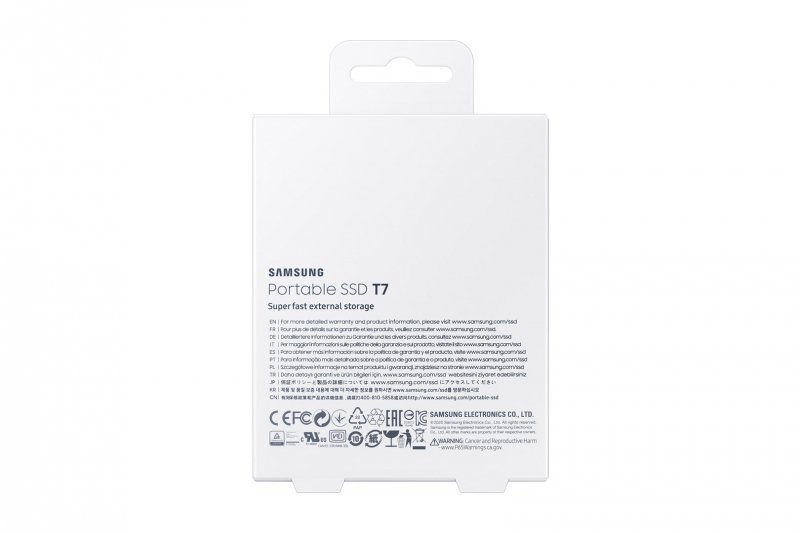 Dysk Samsung SSD T7 Portable 2TB MU-PC2T0H/WW niebieski