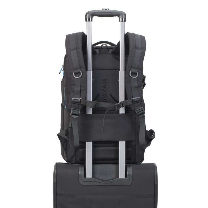 Rivacase 7860 torba na notebooka 43,9 cm (17.3&quot;) Plecak Czarny, Niebieski