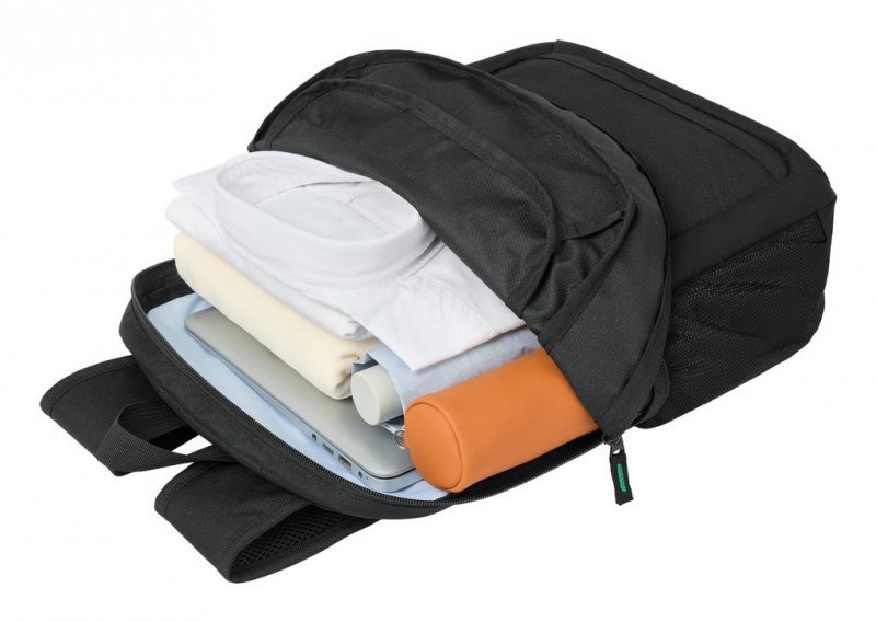 Rivacase Gremio plecak City backpack Czarny Poliester, Przetworzony politereftalan etylenu (rPET)