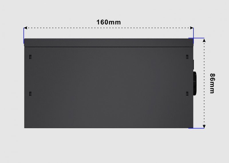 GEMBIRD ZASILACZ KOMPUTEROWY FORNAX POWER 1000W 80+ GOLD ATX, 1000W, AKTYWNE PFC, 12CM WENTYLATOR