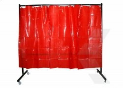 Parawan spawalniczy OPEN WELD SOLID z kurtynami foliowymi 1450x1900 mm