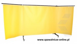 PARAWAN SPAWALNICZY Z RAMIONAMI OPEN WELD SOLID HD Z KURTYNAMI ZBROJONYMI 4300x1900 mm (szer x wys) 