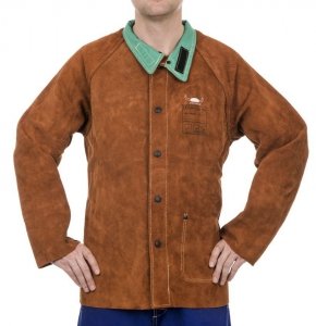 WELDAS-Lava Brown™ skórzana kurtka spawalnicza z dwoiny bydlęcej 44-7300 