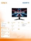 Monitor 27 cali G27QC A 1ms/12MLN:1/FULLHD/HDMI