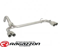 Tłumik końcowy przelotowy podwójny Abarth 500 / 595 / 695 1.4 T-JET RAGAZZON stal 4x60mm sportowy wydech