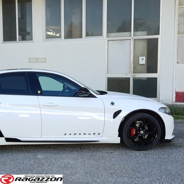 Poszerzenia błotników przednie + tylne, wide body CADAMURO Alfa Romeo Giulia czarny połysk