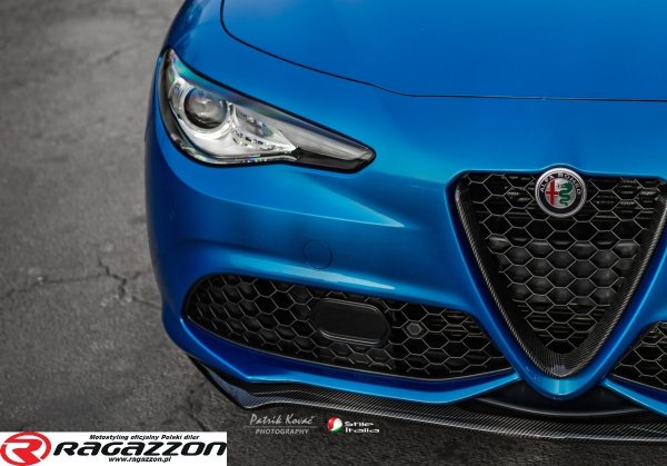 Dokładka zderzaka front lip splitter STILE ITALIA CARBON Alfa Romeo Giulia Veloce 2016 - 2024