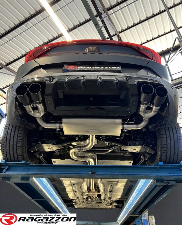 Tłumik środkowy i końcowy CAT-BACK Cupra Formentor 1.4 e-Hybrid phev RAGAZZON BLACK sportowy wydech