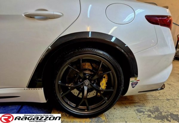 Poszerzenia błotników tylne, wide body CADAMURO CARBON Alfa Romeo Giulia