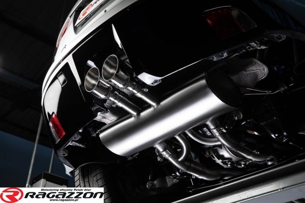 CATBACK tłumik środkowy przelot X-pipe i końcowy z zaworem RAGAZZON EVO LINE sportowy wydech