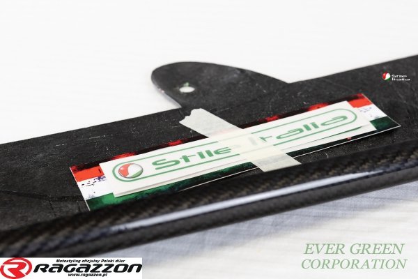 Dokładka zderzaka front lip splitter STILE ITALIA CARBON Alfa Romeo Stelvio 2016 - 2024