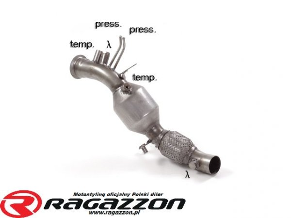 Katalizator, DPF off BMW F22 F23 218d 105kW 110kW RAGAZZON sportowy wydech