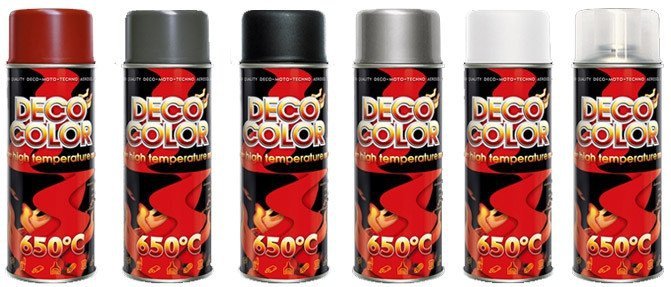 Spray lakier farba antracyt żaroodporny DECO COLOR do