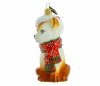 Glass bauble Kitten in a Santa hat 10cm