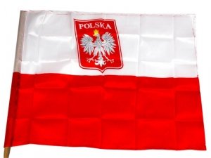 2373 FLAGA POLSKI NARODOWA FLAGI POLSKA 81x60 BANDERA