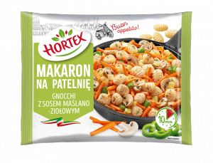 1163 Hortex MNP Makaron na patelnie Gnocchi z sosem maslano-ziolowym 450g x8