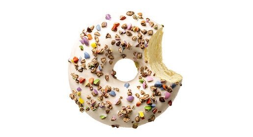 LA008 Donut White with sprinkles 57g 1 x 48
