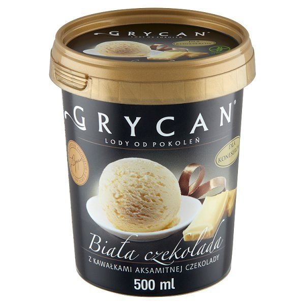 9221 Lody GRYCAN biała czekolada 500ml 1x6