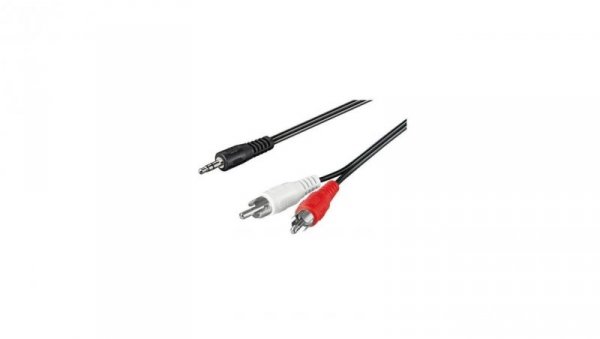 Kabel Audio Stereo Jack 3.5mm Na 2X Rca M/M 0,5M ICOC 018-NC-05