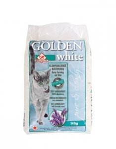Golden Grey White żwirek bentonitowy dla kotów lawendowy 7kg