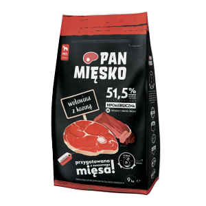 PAN MIĘSKO - WOŁOWINA Z KOZINĄ M 9kg.