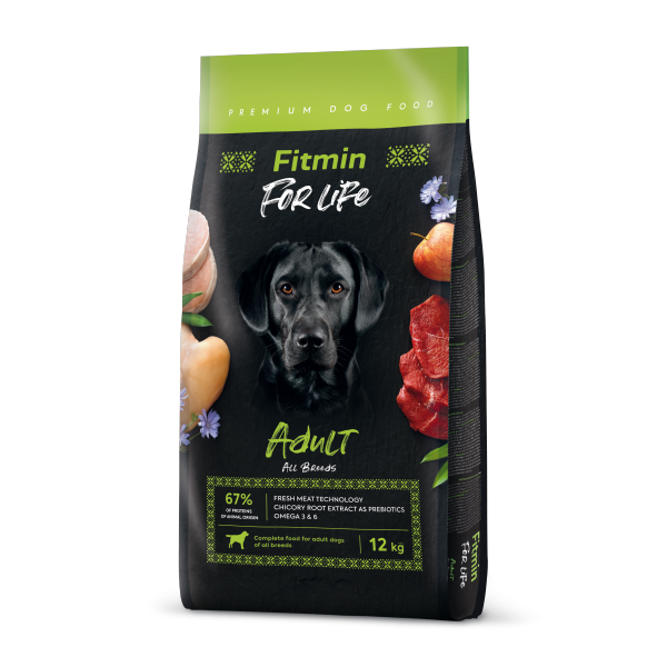 opakowanie suchej karmy Fitmin dog For Life Adult 12kg