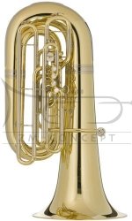 MELTON MEINL WESTON tuba Bb Paul Halwax 195PHG-8-0GB, 5/4, 4 wen. obr., złoty lakier, z futerałem