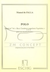 Falla, Manuel de: 7 Chansons Populairesespagnoles, No. 7: POLO na głos średni