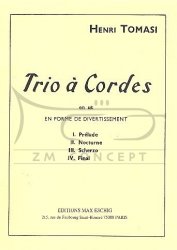 Tomasi, Henri: Trio ŕ cordes en ut: na skrzypce, altówkę i wiolonczelę, głosy