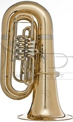 B&S tuba B Perantucci GR55-S posrebrzana, 4 wentyle obrotowe, z futerałem typu gigbag