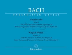 Bach Johann Sebastian - Orgelwerke, Band 6: Praeludien, Toccaten, Fantasien und Fugen II