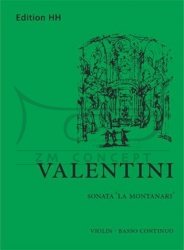 Valentini Giuseppe: Sonata La Montanari in A major na skrzypce i bc